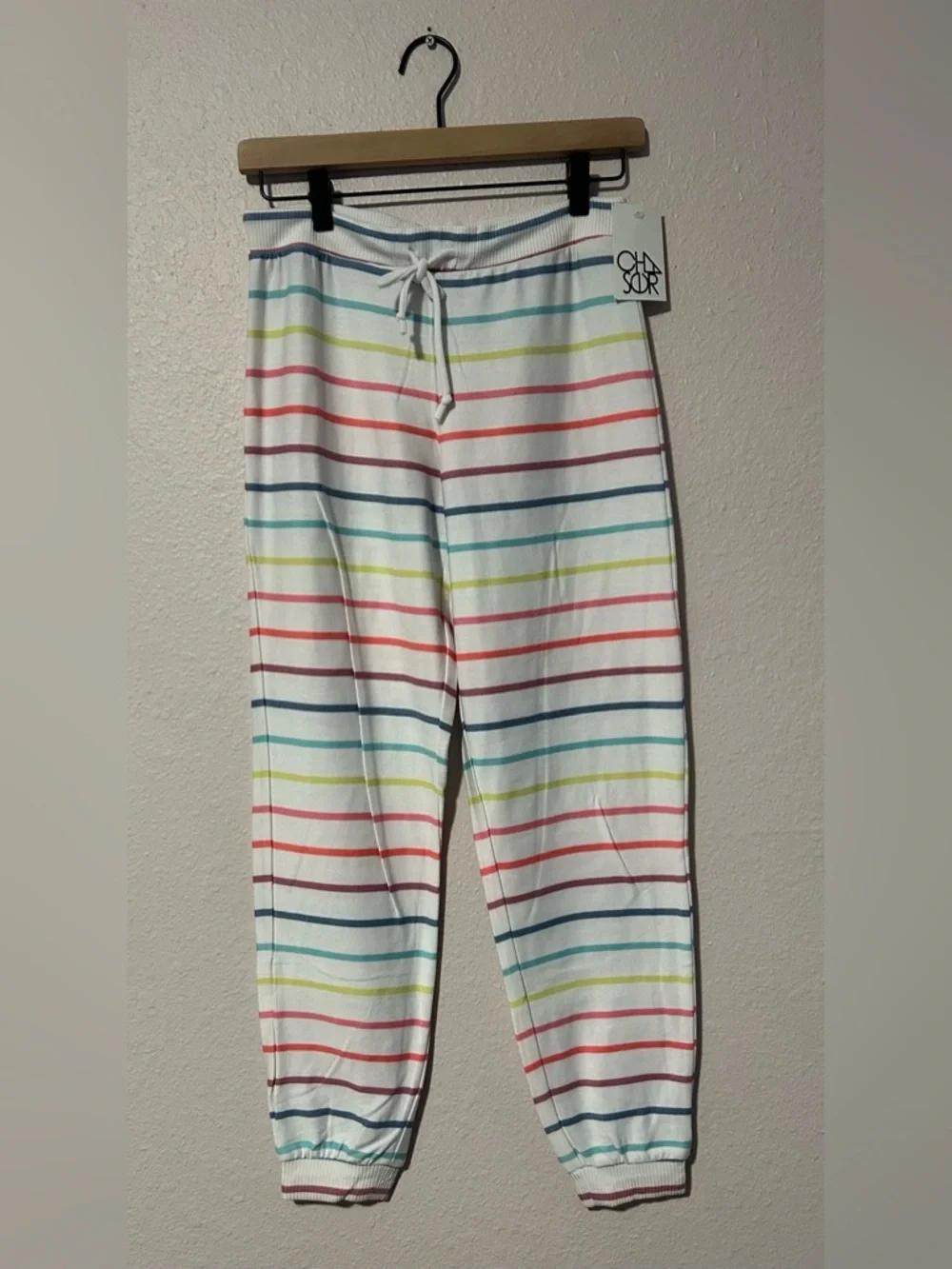 NWT Chaser Rainbow Drawstring Knit Pant - Picture 5 of 9